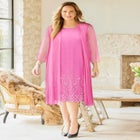 Beaded Trim Jacket Dress Set image number null