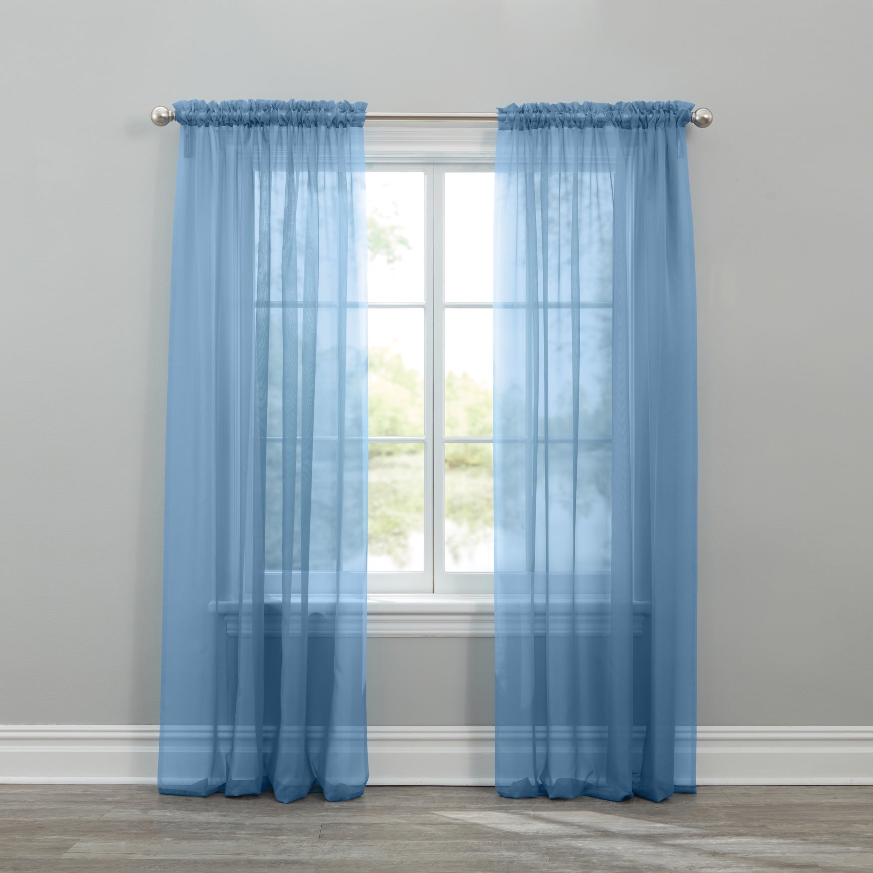 BH Studio Sheer Voile Rod-Pocket Panels -Set of 2 image number 0