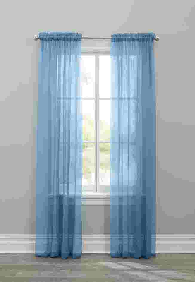 BH Studio Sheer Voile Rod-Pocket Panels -Set of 2 image number 0