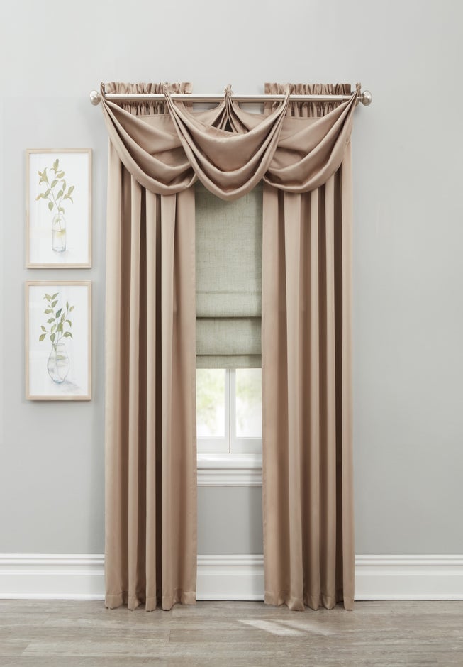 BH Studio Room-Darkening Waterfall Grommet Valance image number 2