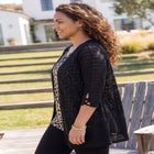 Shadowstripe Burnout Cardigan image number null