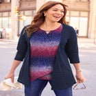Shadow Stripe Cardigan image number null