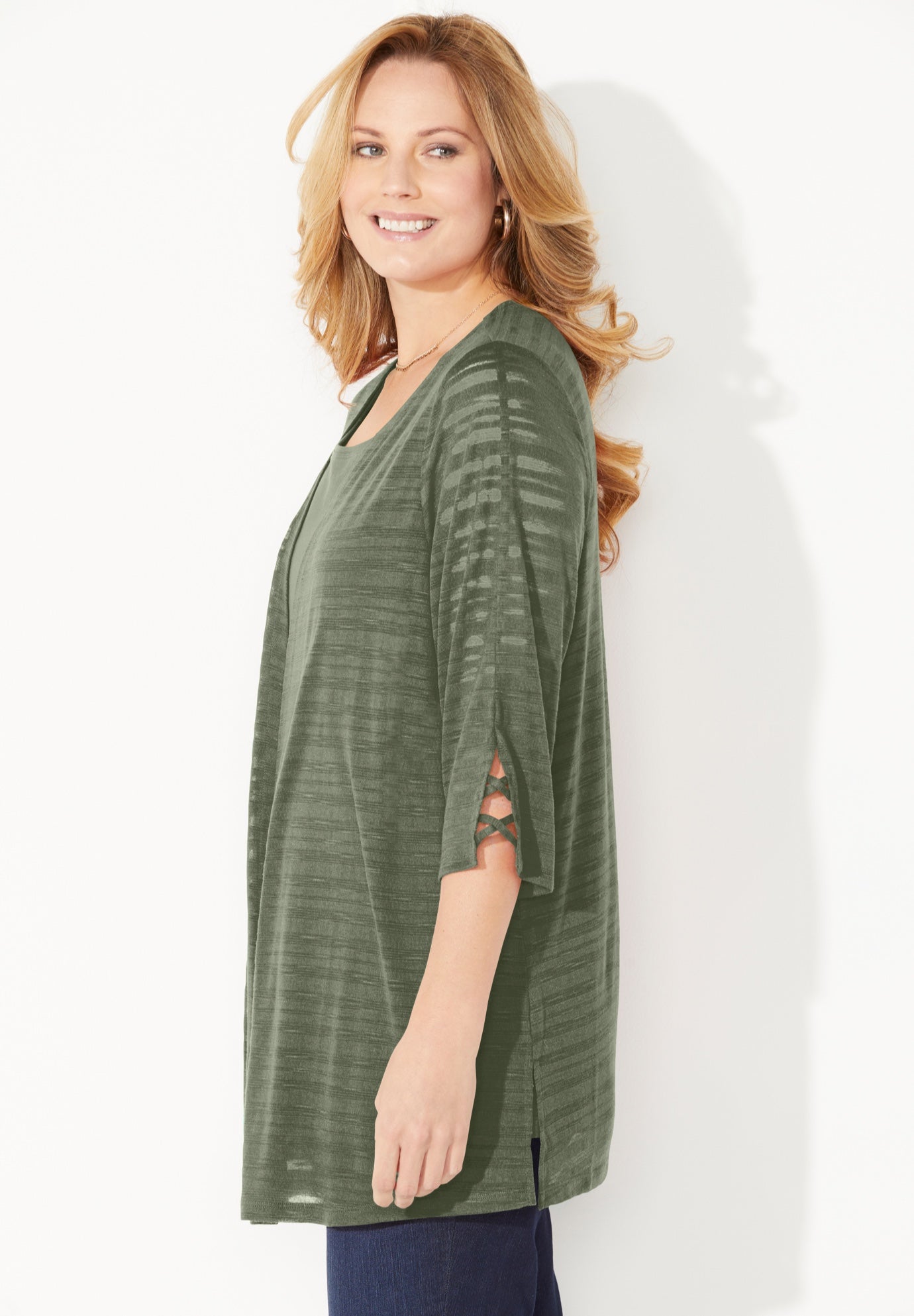 Shadow Stripe Cardigan image number 2