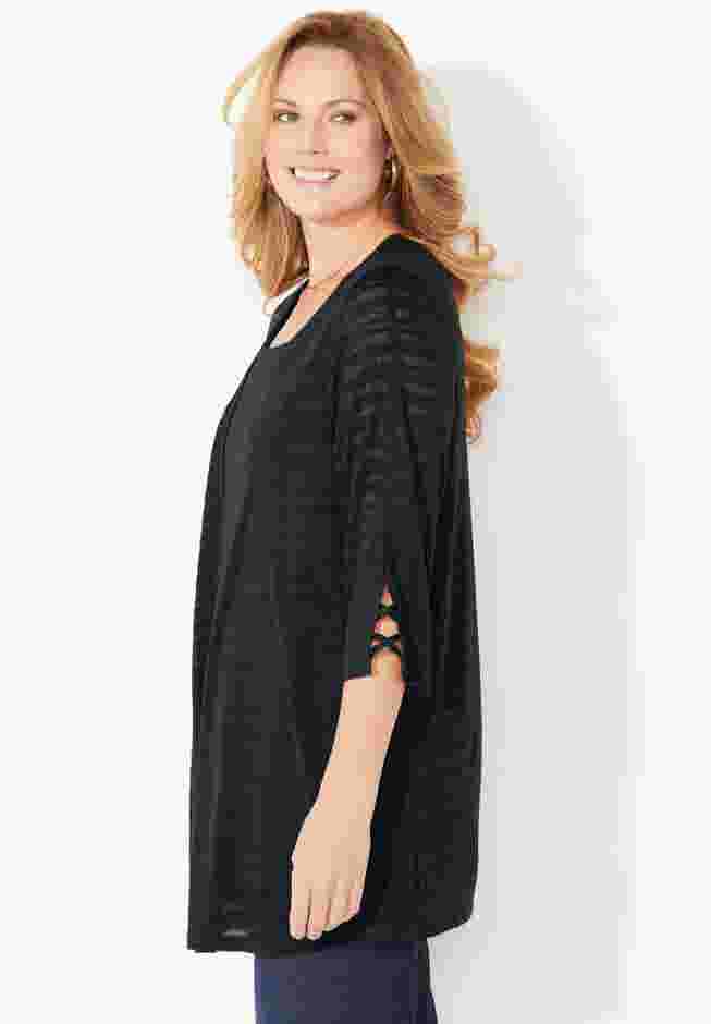 Shadow Stripe Cardigan image number 2