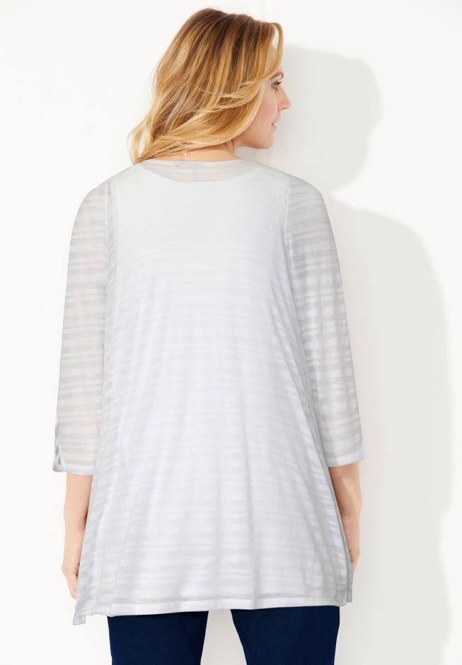 Shadow Stripe Cardigan image number 1