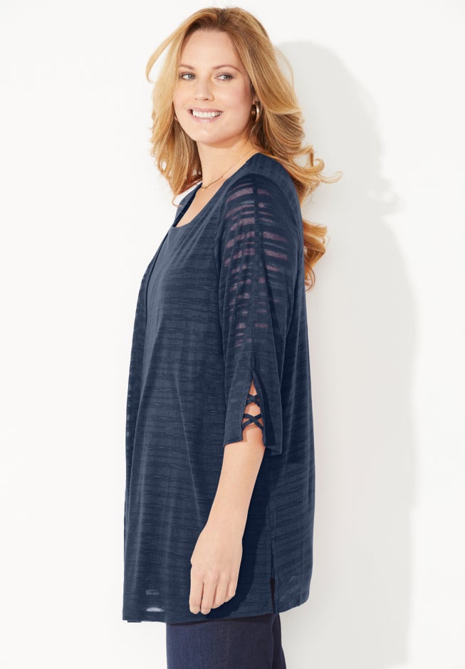 Shadow Stripe Cardigan image number 3