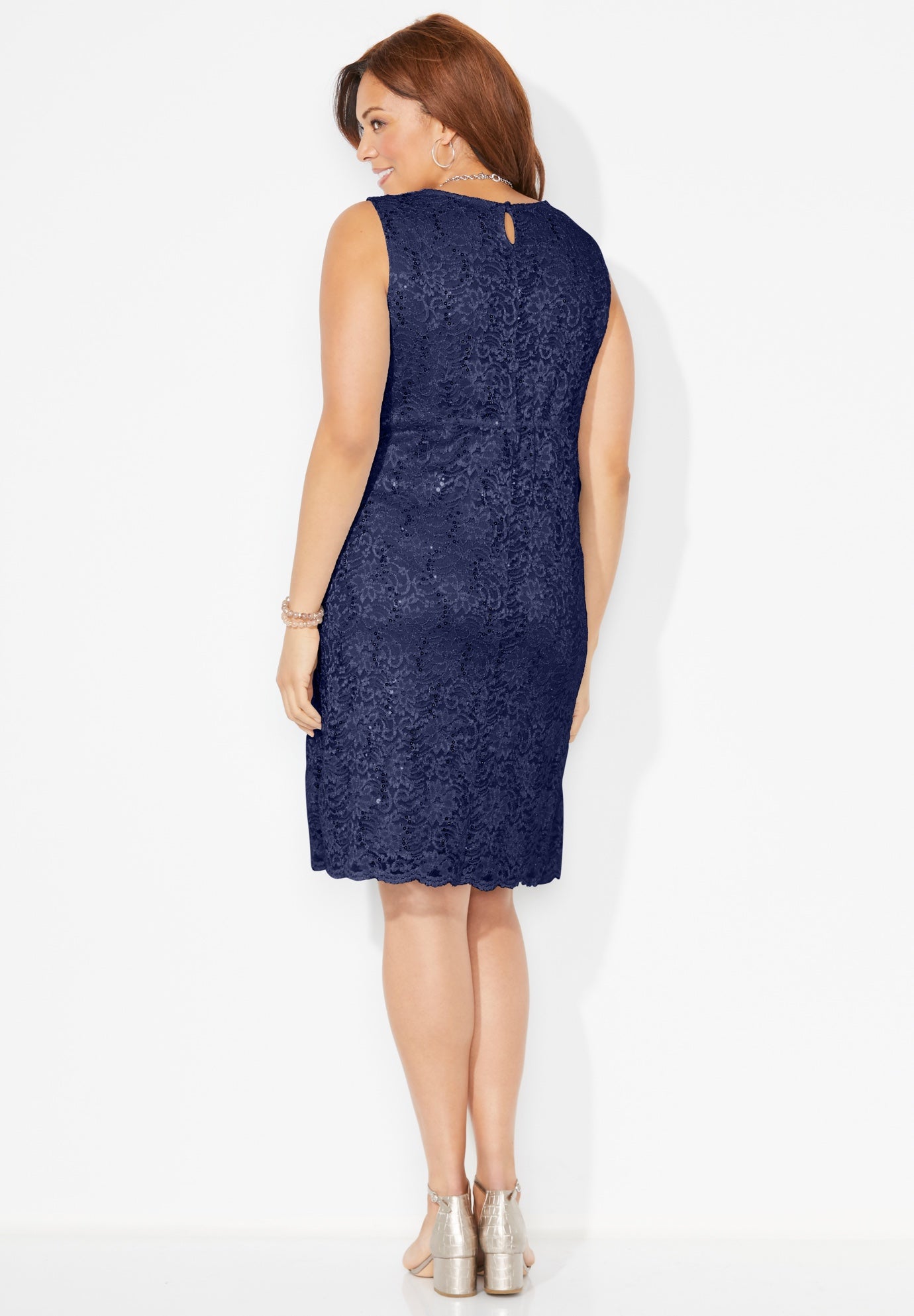 Sparkling Lace Jacket Dress image number 1