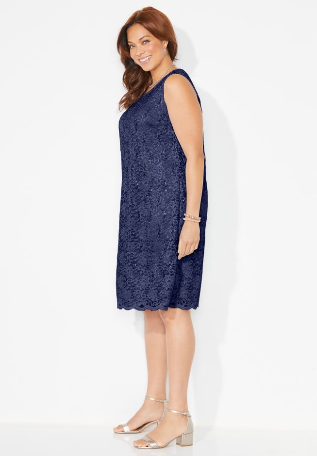 Sparkling Lace Jacket Dress image number 2