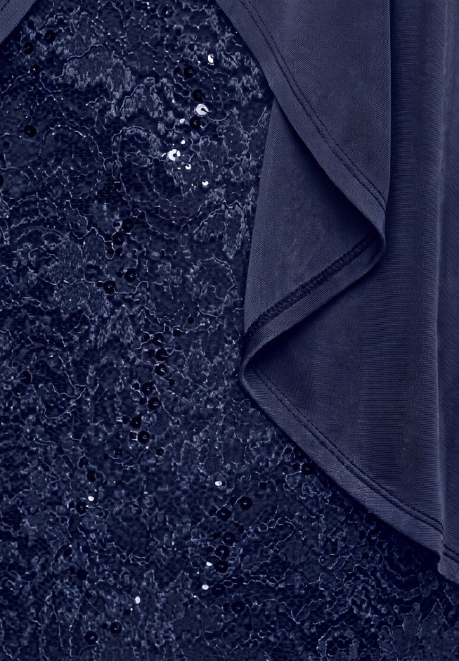Sparkling Lace Jacket Dress image number 4