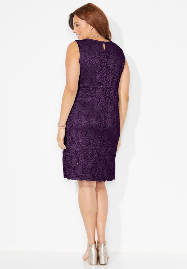 Sparkling Lace Jacket Dress image number 1