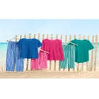 Waffle Thermal Satin Trim Tee image number null