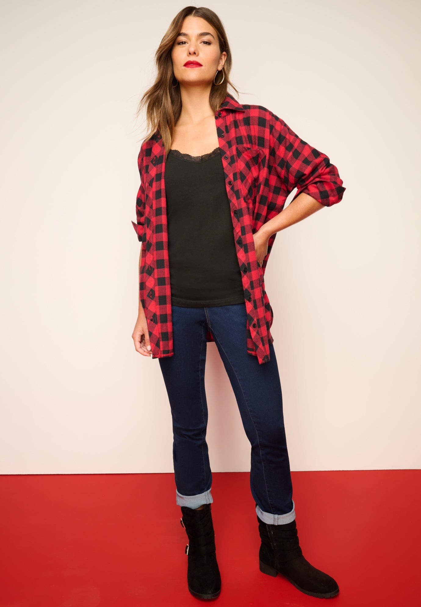 Plaid Flannel Tunic image number 2