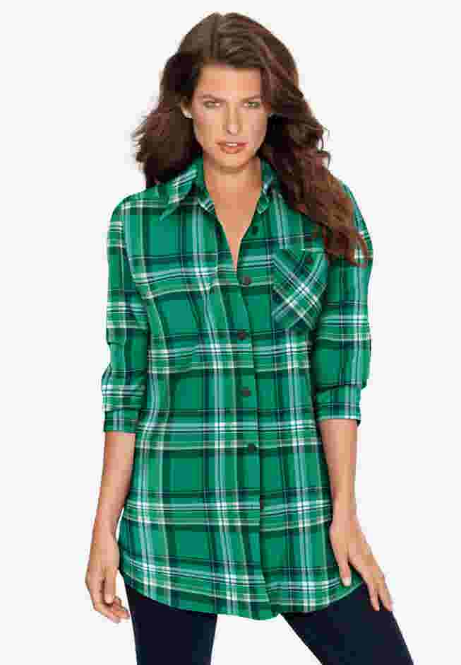 Plaid Flannel Tunic image number 0