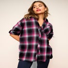Plaid Flannel Tunic image number null