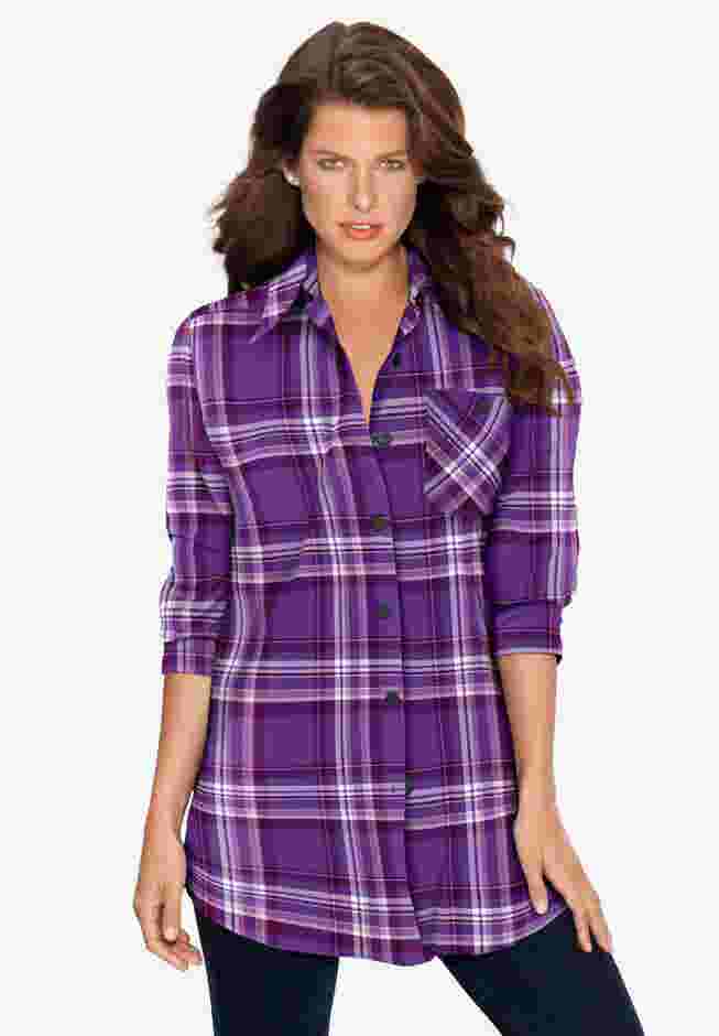 Plaid Flannel Tunic image number 0