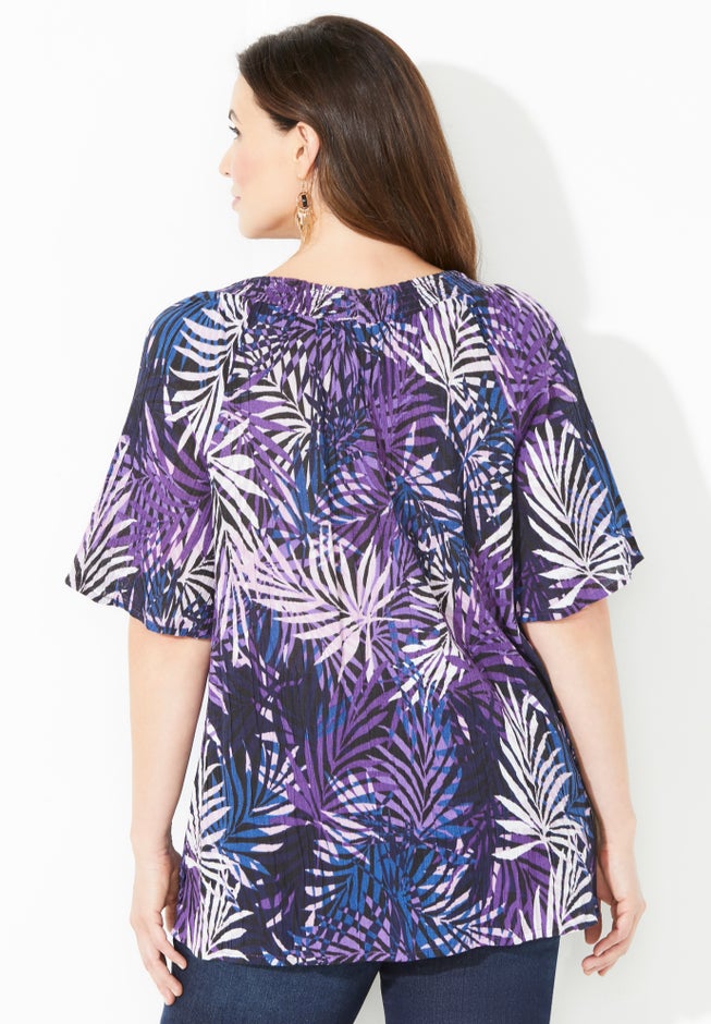 Seasonless Gauze Peasant Top image number 1