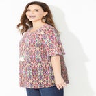 Seasonless Gauze Peasant Top image number null
