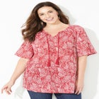Seasonless Gauze Peasant Top image number null