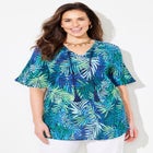 Seasonless Gauze Peasant Top image number 0
