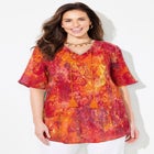 Seasonless Gauze Peasant Top image number null