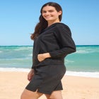 Hooded Taslon Cover Up image number null