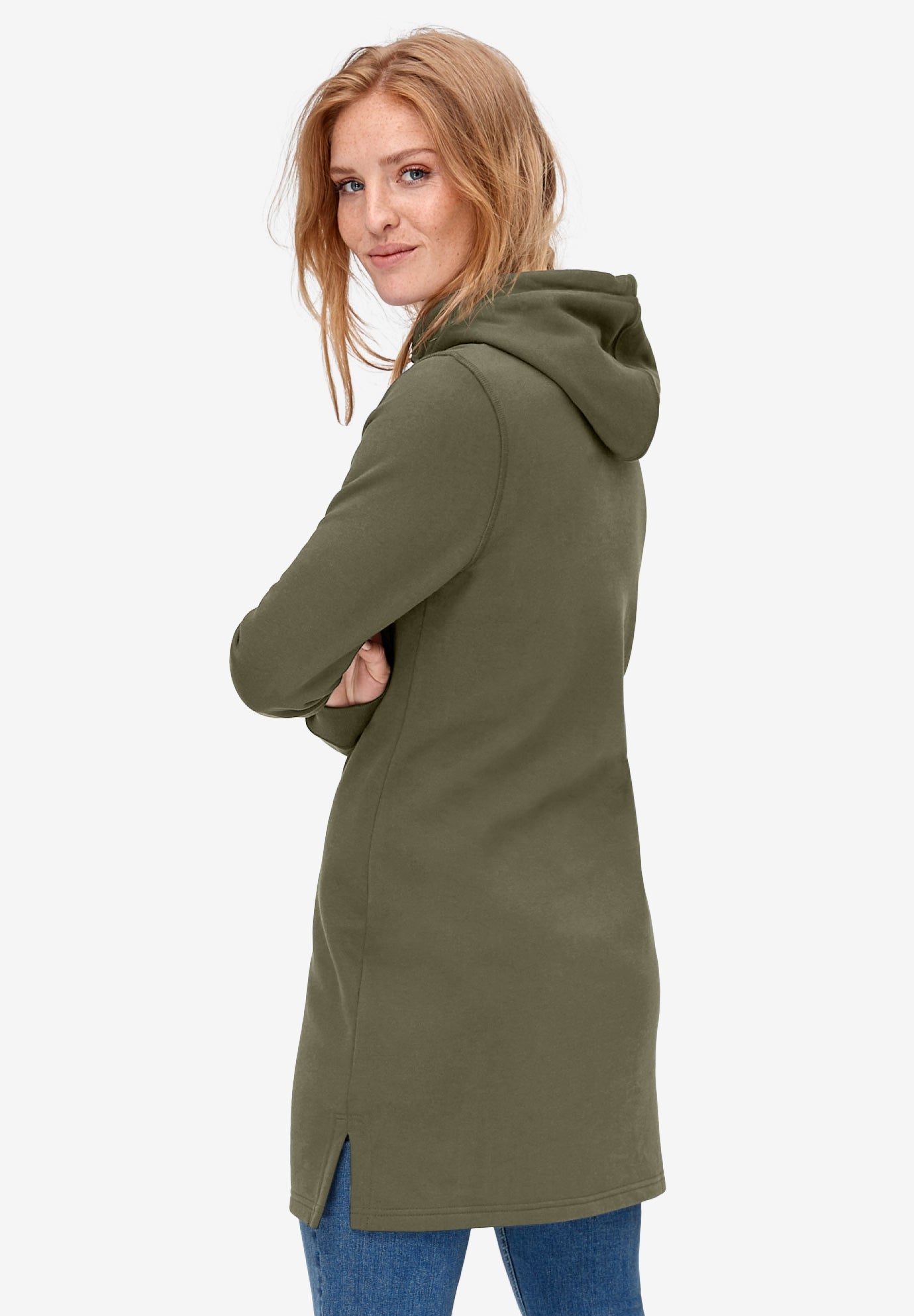 Hooded Sweatshirt Tunic image number 1