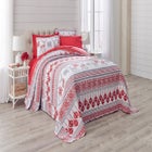 3-Pc. Microfleece Christmas Bedspread Set image number null