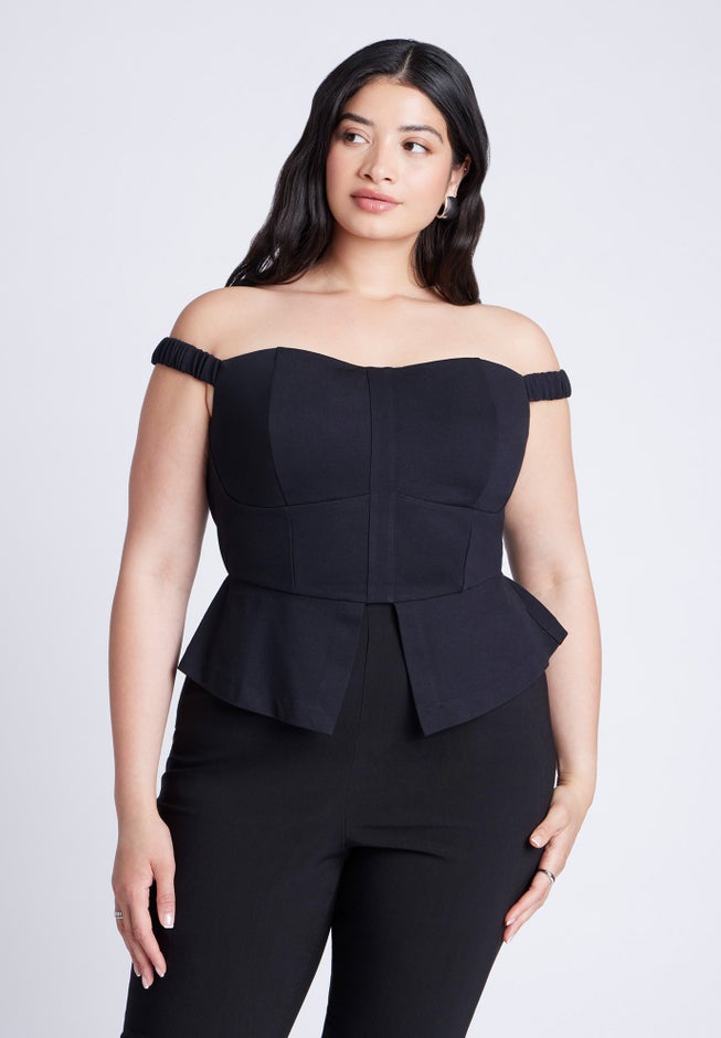 Off The Shoulder Peplum Top image number 0