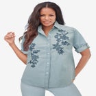 Chambray Roll-Tab Shirt image number null