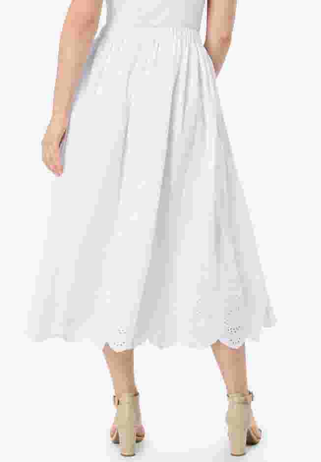 Eyelet Midi Skirt image number 1