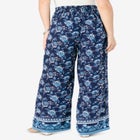 Plus Size Printed Wide Leg Pant image number null