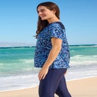 Mesh Yoke Swim Tee image number null