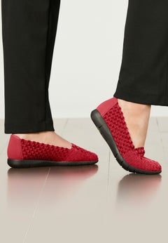 The Bethany Stretch Woven Slip On Flat