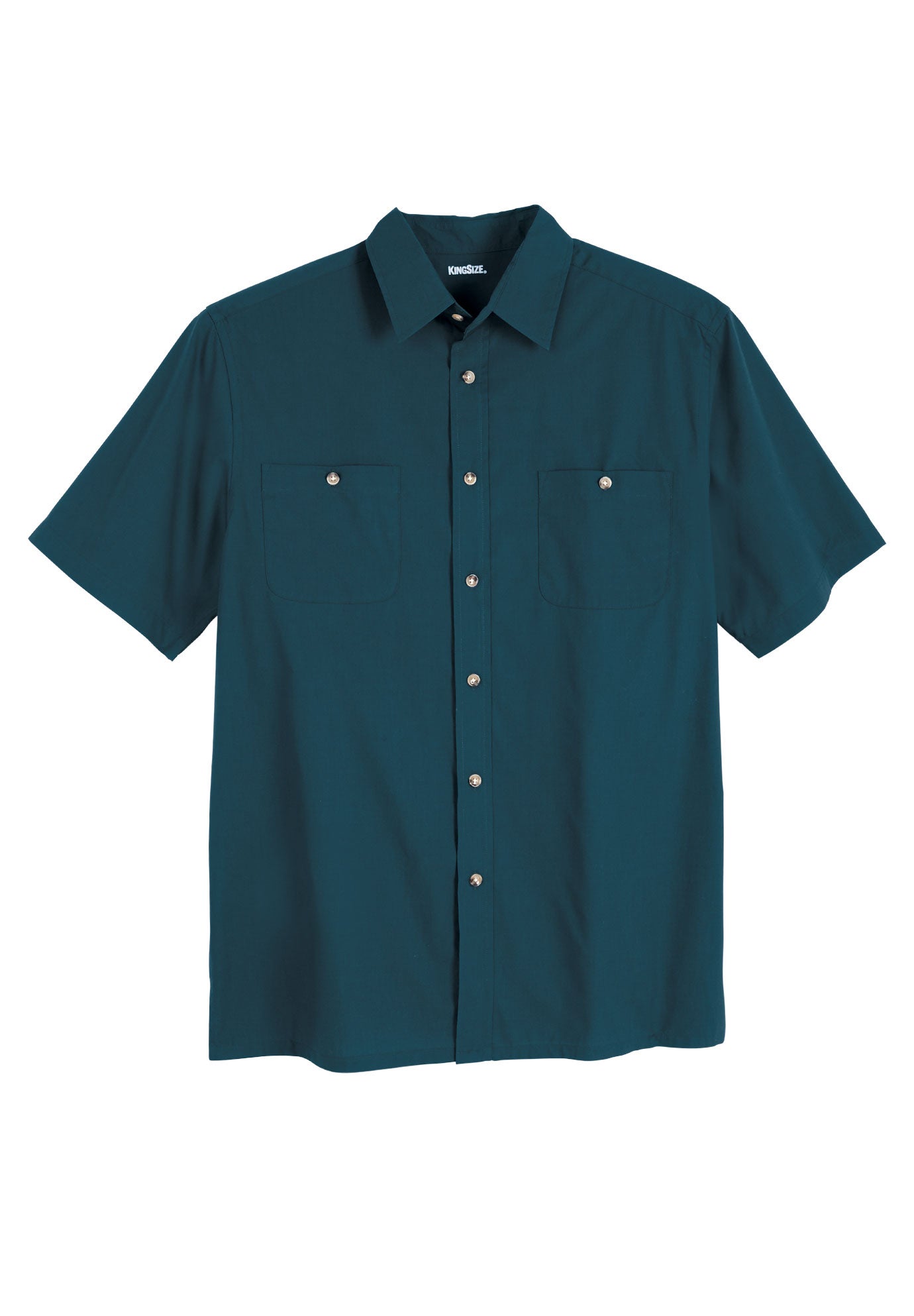 Solid Wrinkle-Resistant Short Sleeve Button Down image number 0