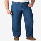 Expandable Waist Relaxed Fit Jeans image number null
