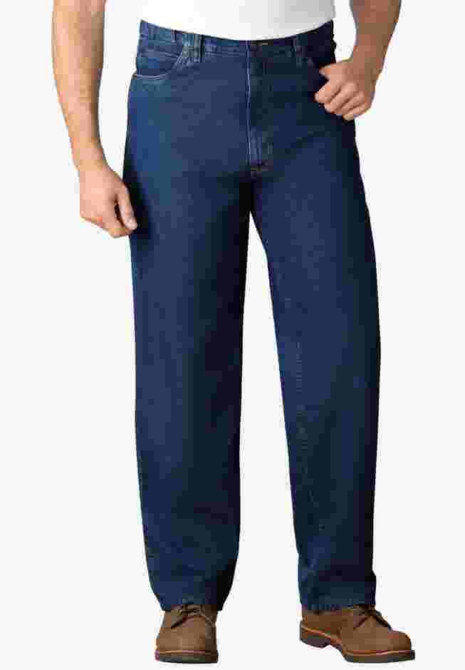 Expandable Waist Relaxed Fit Jeans image number 0