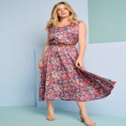 Printed Maxi Dress image number null
