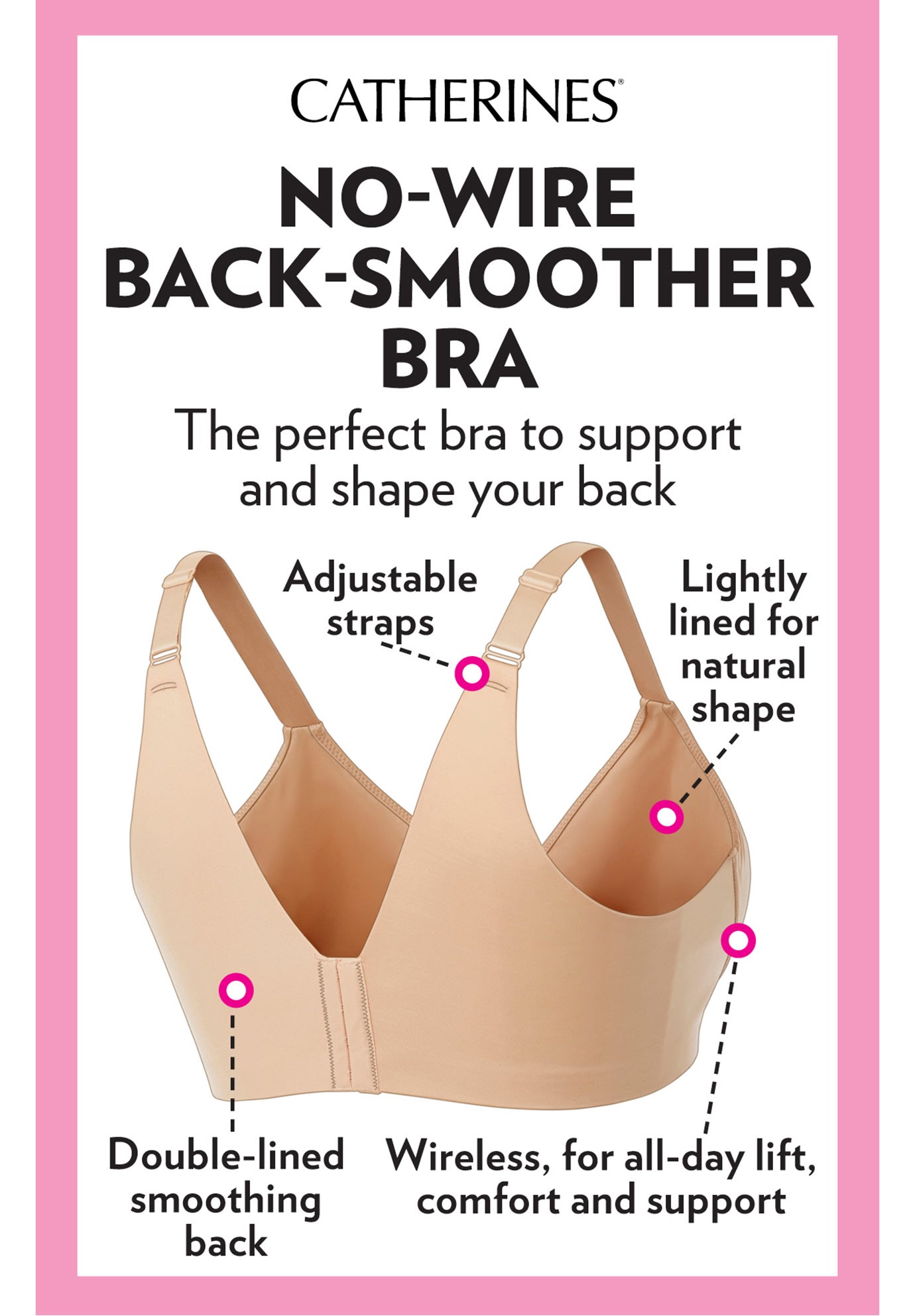 Wireless Back Smoothing Bra image number 3