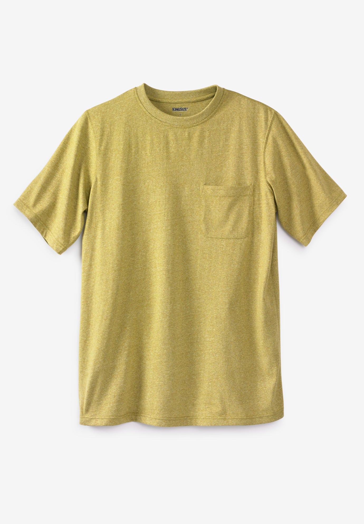 Shrink-Less&trade; Lightweight Pocket Crewneck T-Shirt image number 0