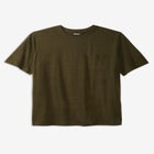 Shrink-Less&trade; Lightweight Pocket Crewneck T-Shirt image number null