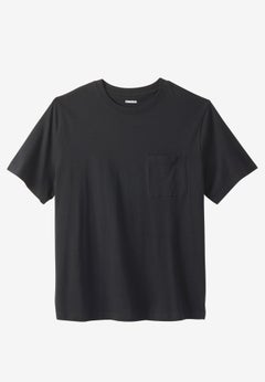 Shrink-Less&trade; Lightweight Pocket Crewneck T-Shirt