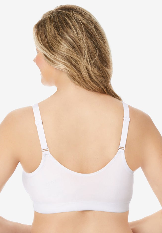 Wireless Front-Close Cotton Comfort Bra image number 1