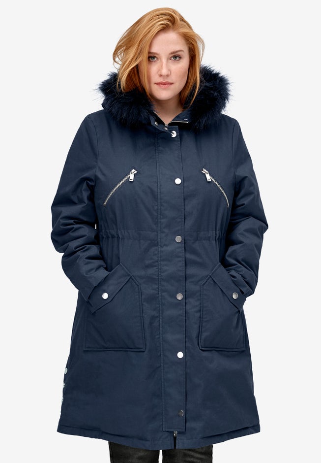 Side-Snap Zip-Front Parka image number 0