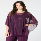 Georgette Mesh Overlay Top image number null