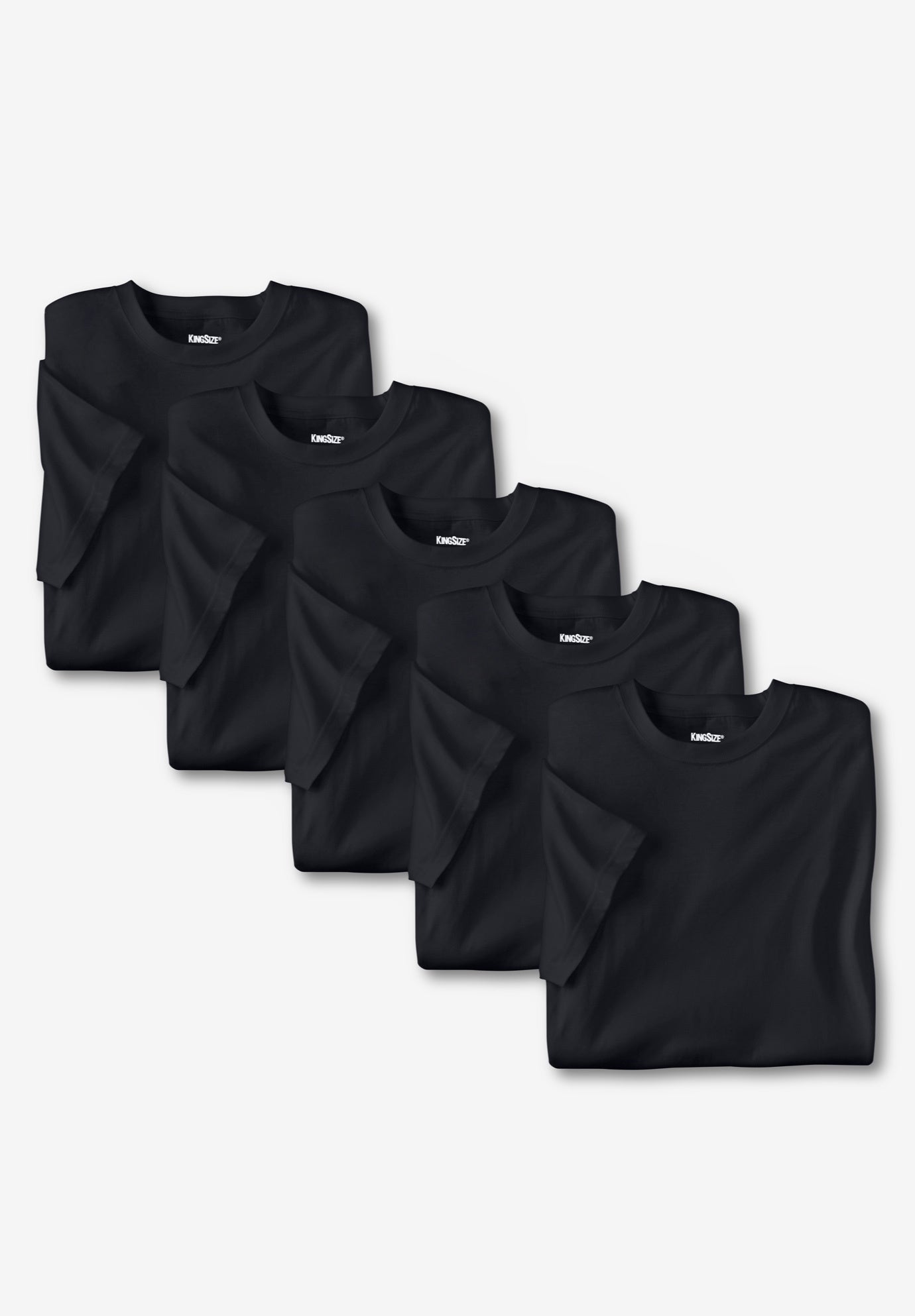 5-pack Cotton Crewneck Undershirts image number 0