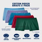 Cotton Boxer Briefs 5-Pack image number null