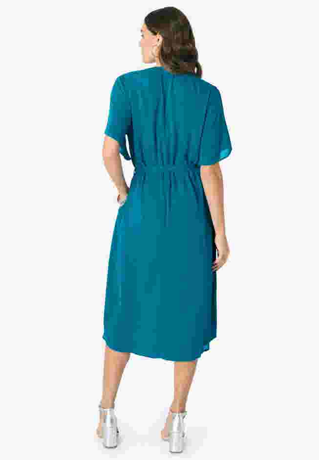 Hand-Crinkled Button-Down Dress image number 1