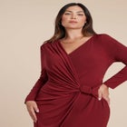 Twist Detail Knit Maxi Dress image number null