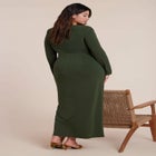 Twist Detail Knit Maxi Dress image number null