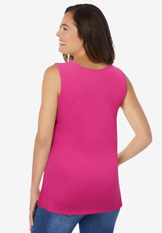 Sleeveless Side Tie Tank image number 1